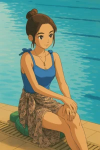 ChatGPT ने बनाया Anushka Sen का Ghibli style AI इमेज